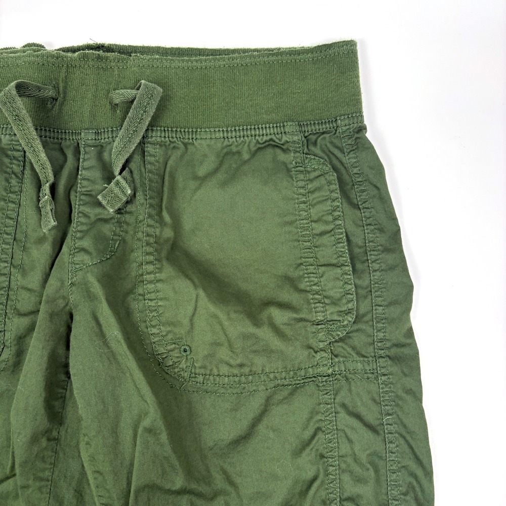 VTG Y2K Bitten by Sarah Jessica Parker Drawstring Capri Joggers Womens Sz 8 Grn - Picture 5 of 13